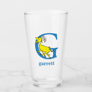 Verre L'ABC de Dr Seuss : Lettre G - Bleu   Ajoutez votr