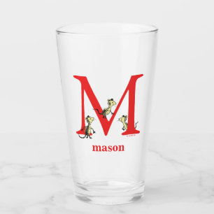 Verre L'ABC de Dr Seuss : Lettre M - Rouge Ajoutez vot