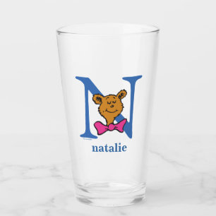 Verre L'ABC de Dr Seuss : Lettre N - Bleu Ajoutez votr