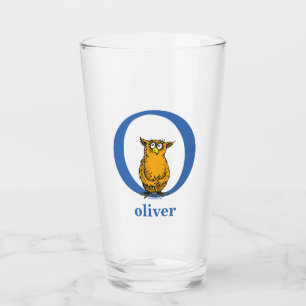 Verre L'ABC de Dr Seuss : Lettre O - Bleu Ajoutez votr