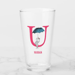 Verre L'ABC de Dr Seuss : Lettre U - Rose   Ajoutez votr