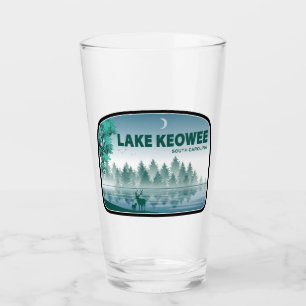Verre Lac Keowee cerf de Caroline du Sud
