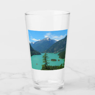 Verre Lac Turquoise de Snowy Mountain à Washington
