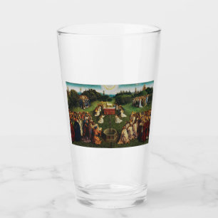 Verre L'Adoration de l'Agneau mystique de Jan van Eyck