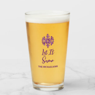 Verre Laisser neiger Flèche-neige pourpre