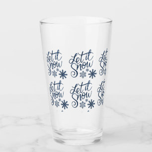 Verre Laisser neiger hiver Parties scintillant Bleu Scri