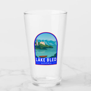 Verre Lake Bled Slovénie Travel Retro Art Vintage
