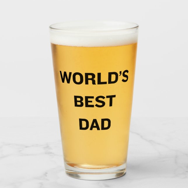 Verre L'amour du meilleur père du monde (Devant (rempli))