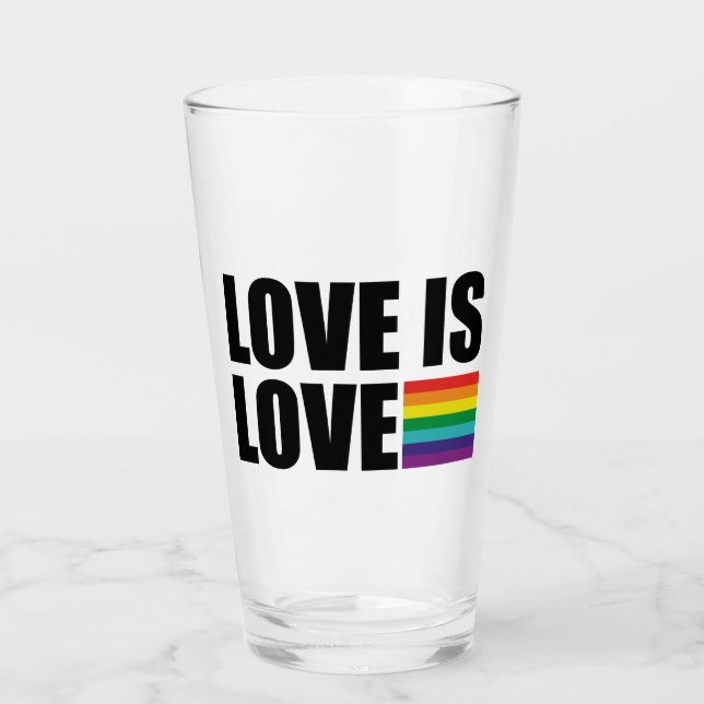 Verre L'amour est l'amour (Devant)