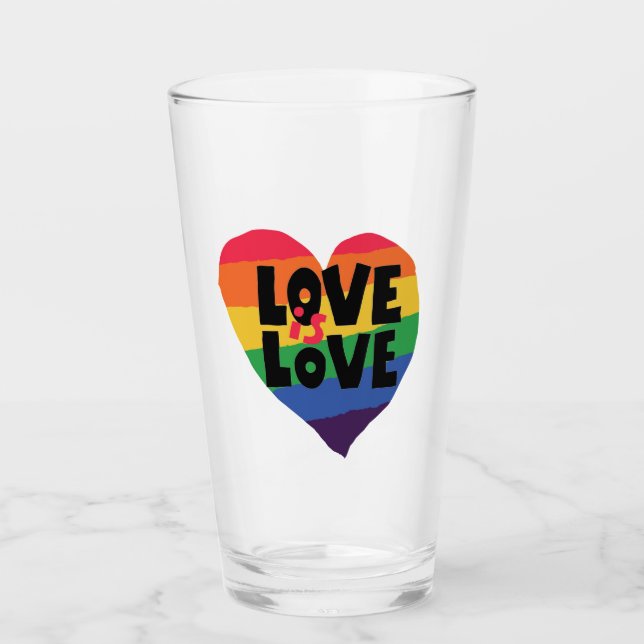Verre L'amour est l'amour (Devant)