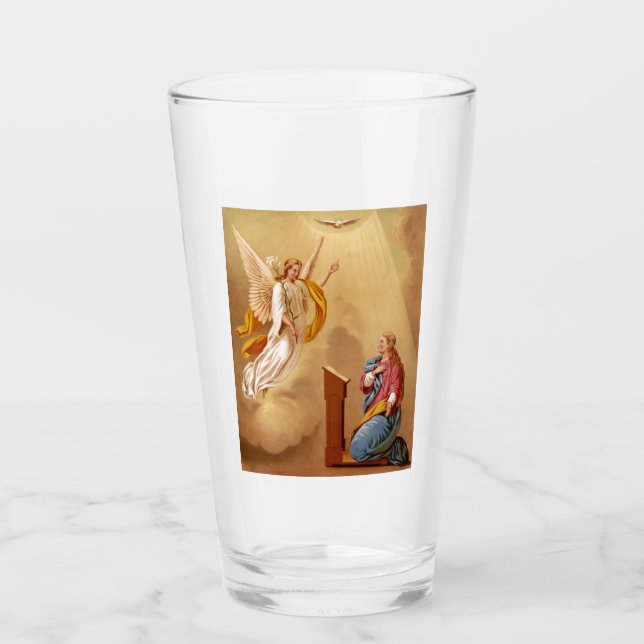 Verre L'annonce de la Vierge Marie (Devant)