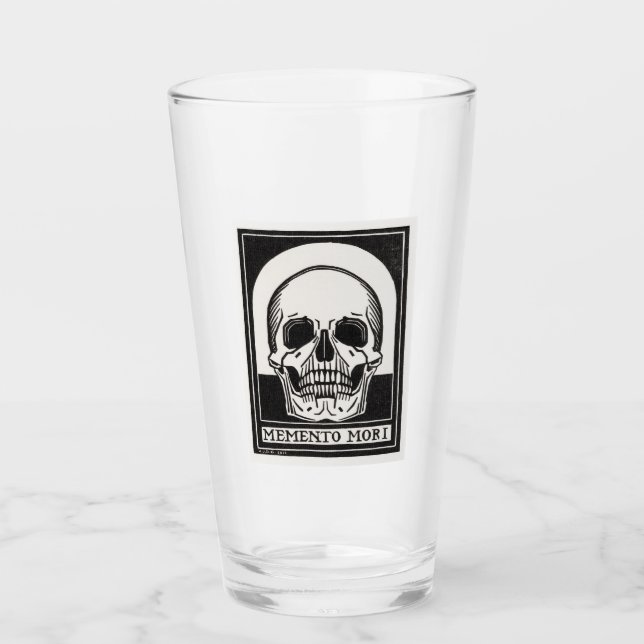 Verre L'art crânien Memento Mori (Devant)