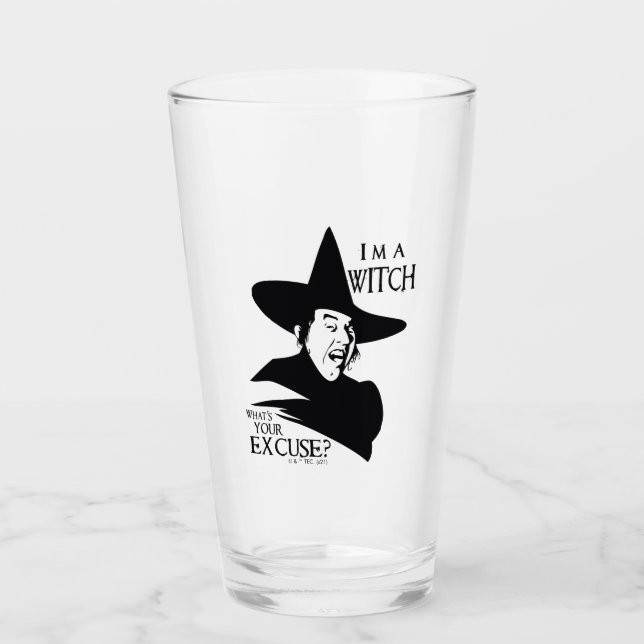 Verre L'Assistant D'Oz™ | Je suis une sorcière (Devant)