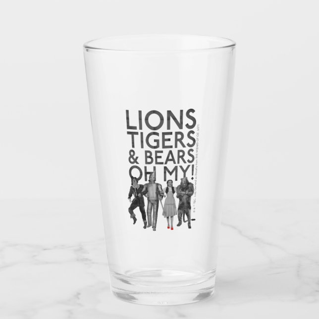 Verre L'Assistant D'Oz™ | Lions Tigers & Ours Oh My! (Devant)
