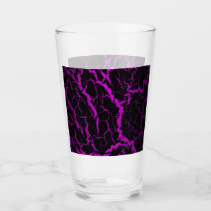 Verre Lave spatiale fissurée - Violet/Rose