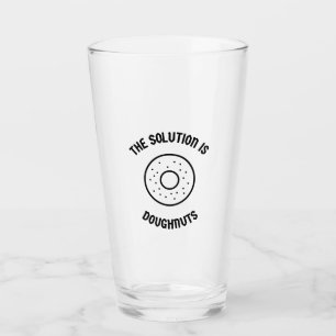 Verre Le beignet est la solution