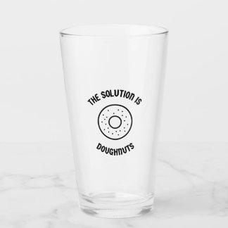 Verre Le beignet est la solution