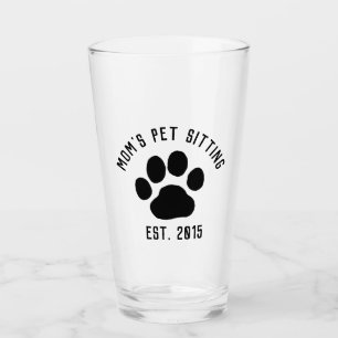 Verre Le boire de l'amant d'animal familier personnalis