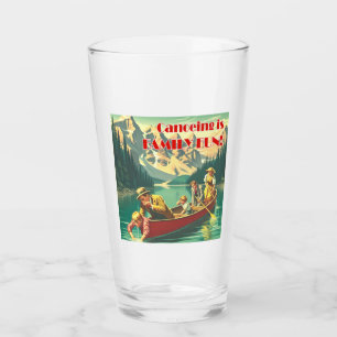 Verre Le Canoë Est Un Plaisir Familial