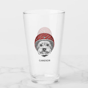 Verre Le casse-cou de Yorkshire Terrier ajoutent votre