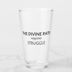 Verre Le Chemin Divin Nécessite Une Lutte