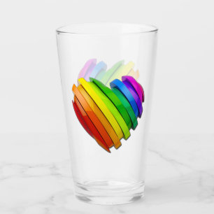 Verre Le cœur sculptural tridimensionnel de SlipperyJoe