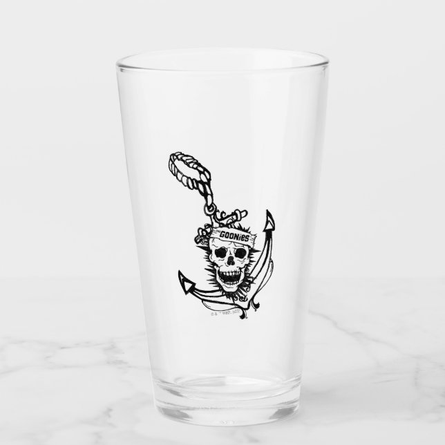 Verre Le crâne et l'Ancre des Goonies (Devant)