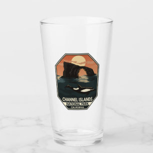 Verre Le Dolphin Retro Emblem du Parc national des Îles-