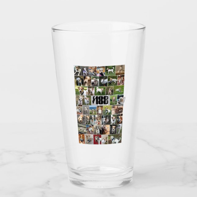 Verre Le logo et la pinte de l'affiche 188 (Devant)