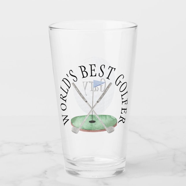 Verre Le meilleur golfeur du monde (Devant)