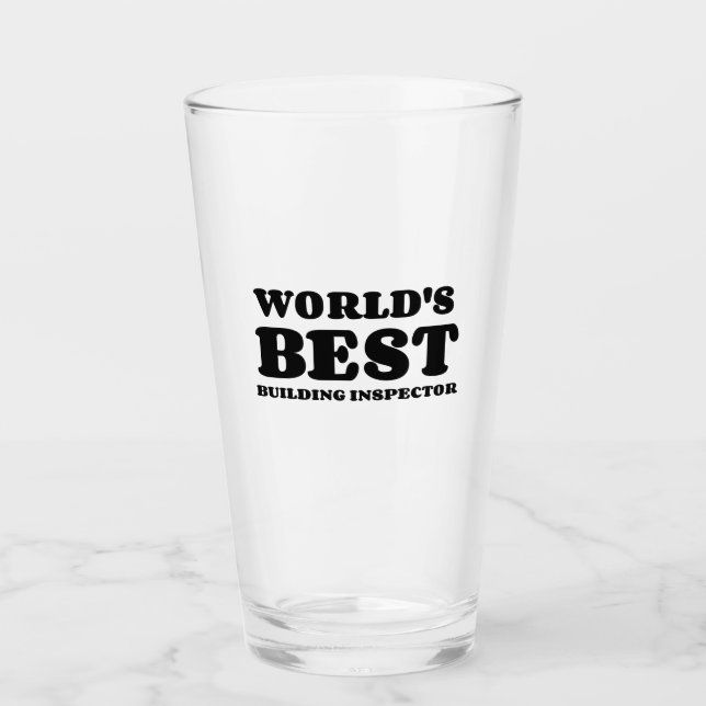 VERRE LE MEILLEUR INSPECTEUR MONDIAL POUR LA CONSTRUCTIO (Devant)