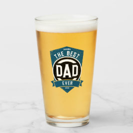 Verre Le meilleur papa jamais moderne cadeau de Fête des