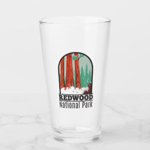 Verre Le Parc National De Redwood En Californie Vintage 