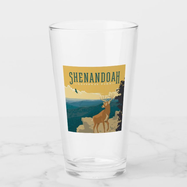 Verre Le Parc national de Shenandoah | Cerf (Devant)