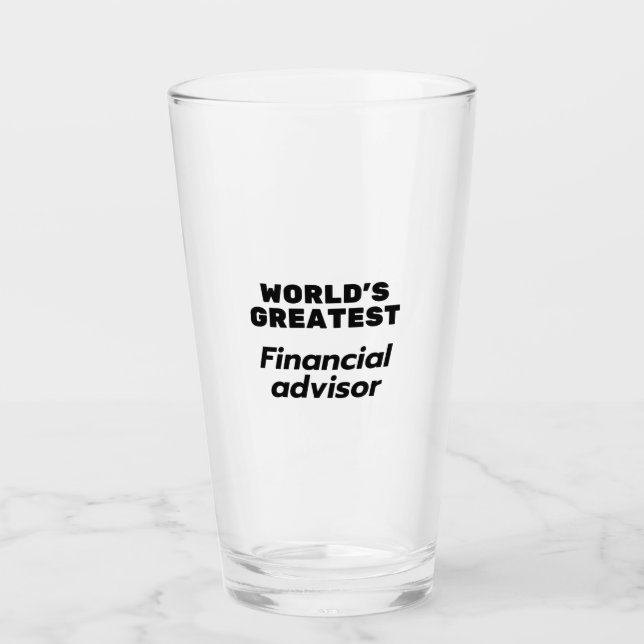 Verre Le plus grand conseiller financier du monde (Devant)