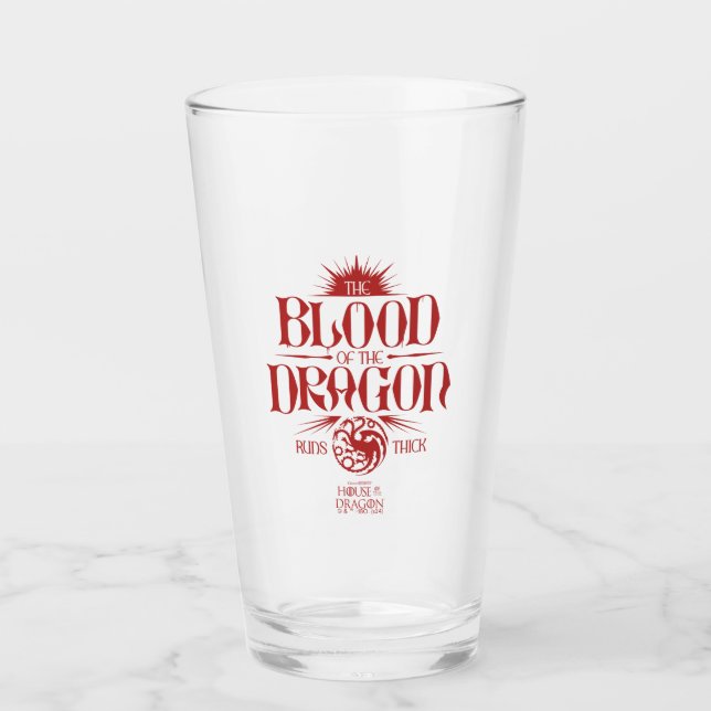 Verre Le sang du dragon tourne épais (Devant)