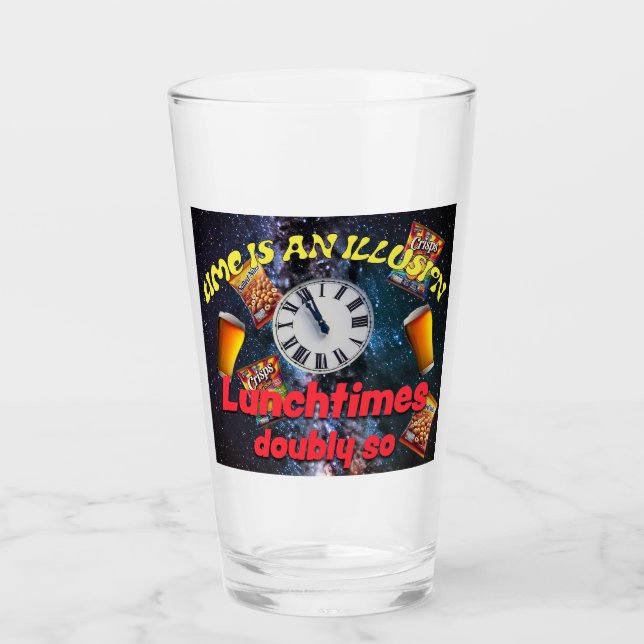 Verre Le Temps est une illusion (Devant)