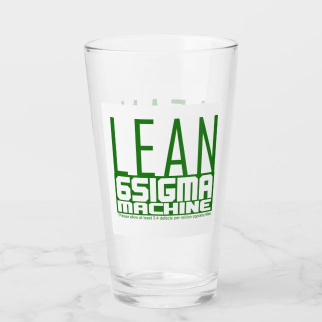 Verre Lean 6 Sigma Machine Green (Dos)