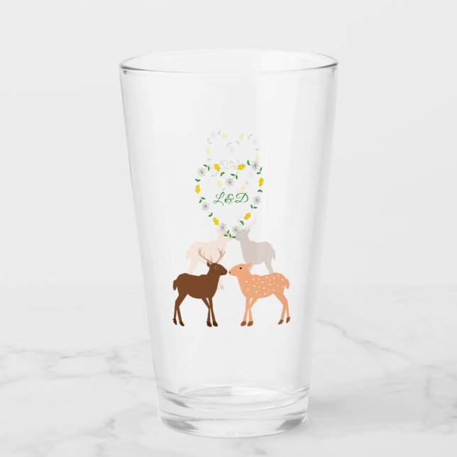 Verre Les Deux et Daisy Heart Custom (Devant)