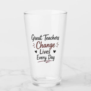 Verre Les Grands Enseignants Changent des Vies Chaque Jo