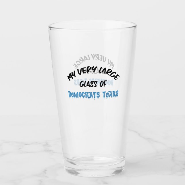 Verre Les larmes des démocrates (Devant)