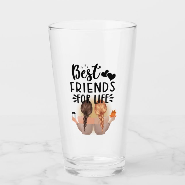 Verre Les meilleurs amis pour la vie (Devant)