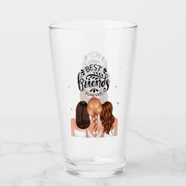 Verre Les meilleurs amis sont pour toujours (Devant)
