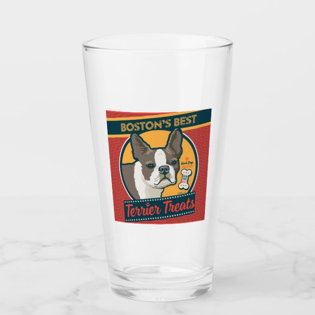 Verre Les meilleurs soins Terrier de Boston (Devant)