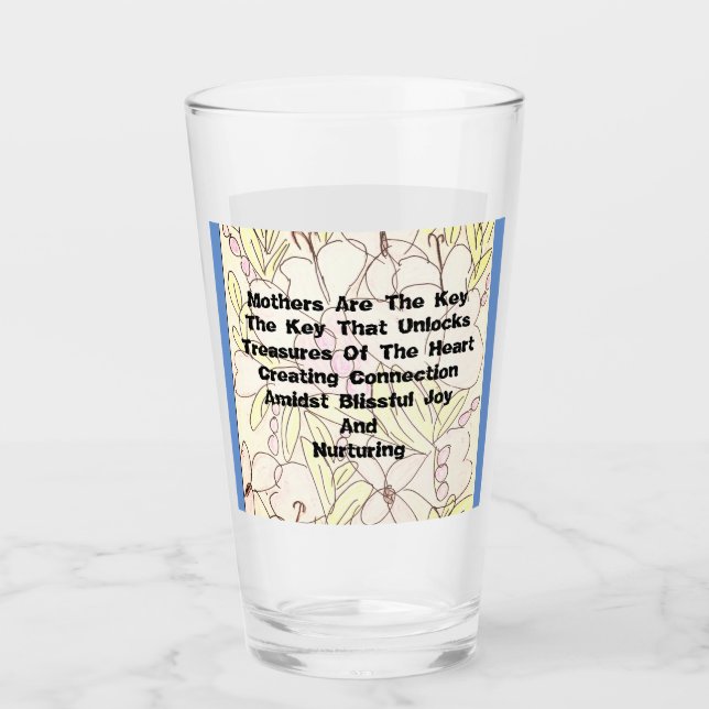 Verre Les Mères Sont La Clé    (Devant)