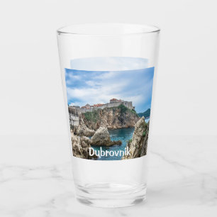Verre Les murs de Dubrovnik vue mer