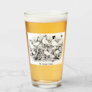 Verre Les Pigeons Tumbler à courte vue