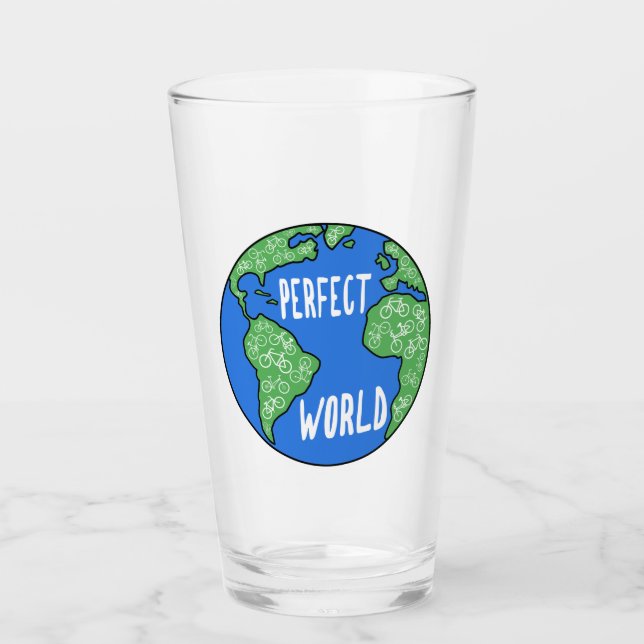 Verre Les Vélos Font Un Monde Parfait (Devant)