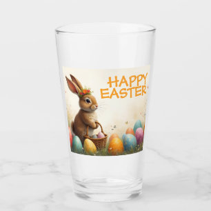 Verre Les voeux du printemps du lapin de Pâques