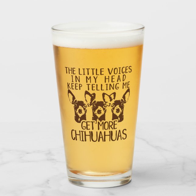 Verre Les voix de Littles obtiennent plus de chiwawas (Devant (rempli))